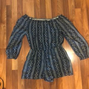 Off- shoulder romper